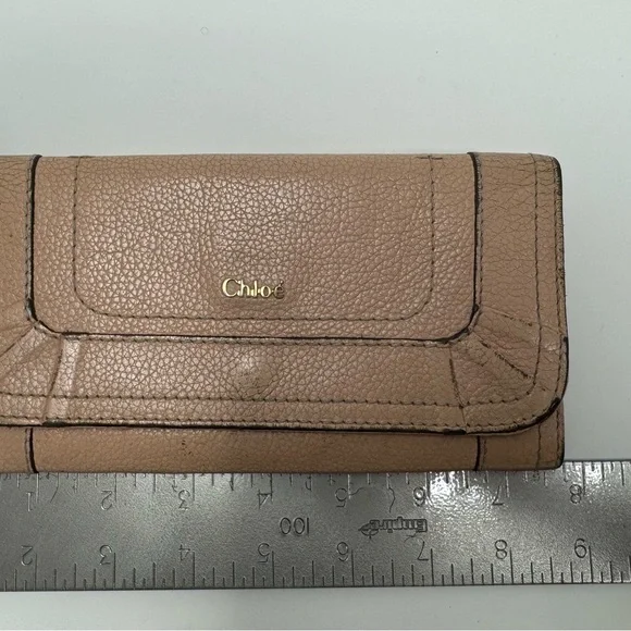 Chloe Tan Leather Long Wallet - Picture 11 of 11
